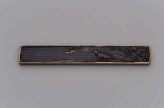 Kozuka with design of terrapin and stream