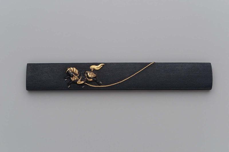 Kozuka with design of horse and monkey