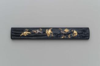 Kozuka with design of cranes