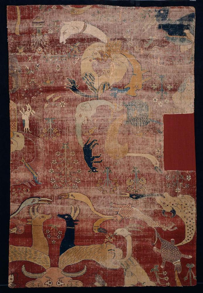 Fragment of a "grotesque" carpet