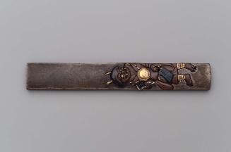 Kozuka with design of demon soliciting alms