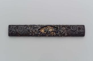 Kozuka with design of Fudo in a grotto