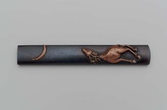 Kozuka with design of deer and moon