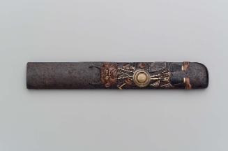 Kozuka with design of demon soliciting alms