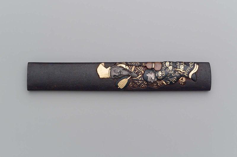 Kozuka with design of Chinese official and attendant