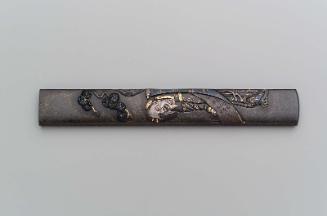 Kozuka with design of Li Bai holding a scroll