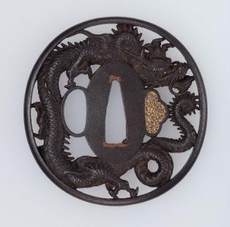 Tsuba with design of dragon