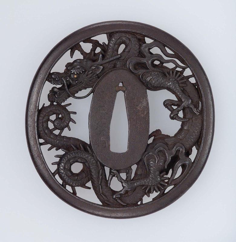 Tsuba with design of a dragon