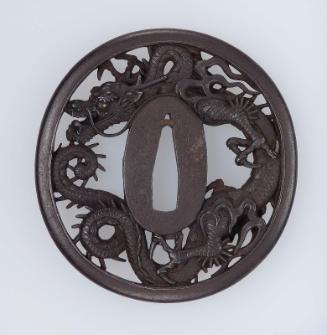 Tsuba with design of a dragon