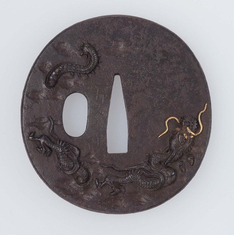 Tsuba with design of dragon