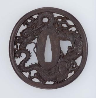 Tsuba with design of a dragon