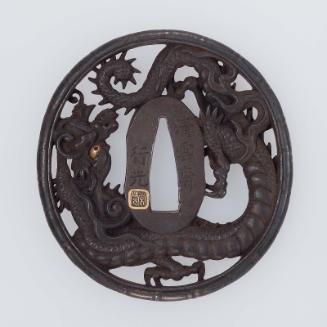 Tsuba with design of a dragon