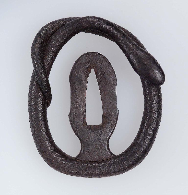 Tsuba in the form of a snake