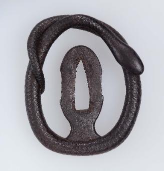 Tsuba in the form of a snake