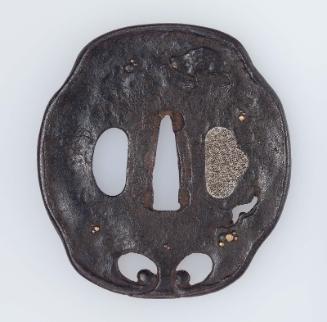 Tsuba with design of a toad