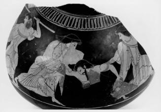 Wine cooler (psykter) with the death of Pentheus