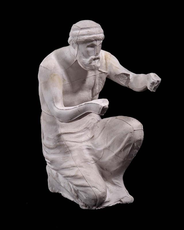 Pelops' charioteer from east pediment, the Temple of Zeus at Olympia