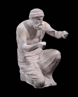 Pelops' charioteer from east pediment, the Temple of Zeus at Olympia
