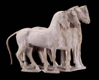 Pelops' horses from east pediment, Temple of Zeus at Olympia