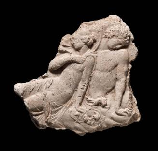 Fragment of a relief with Aphrodite and Adonis