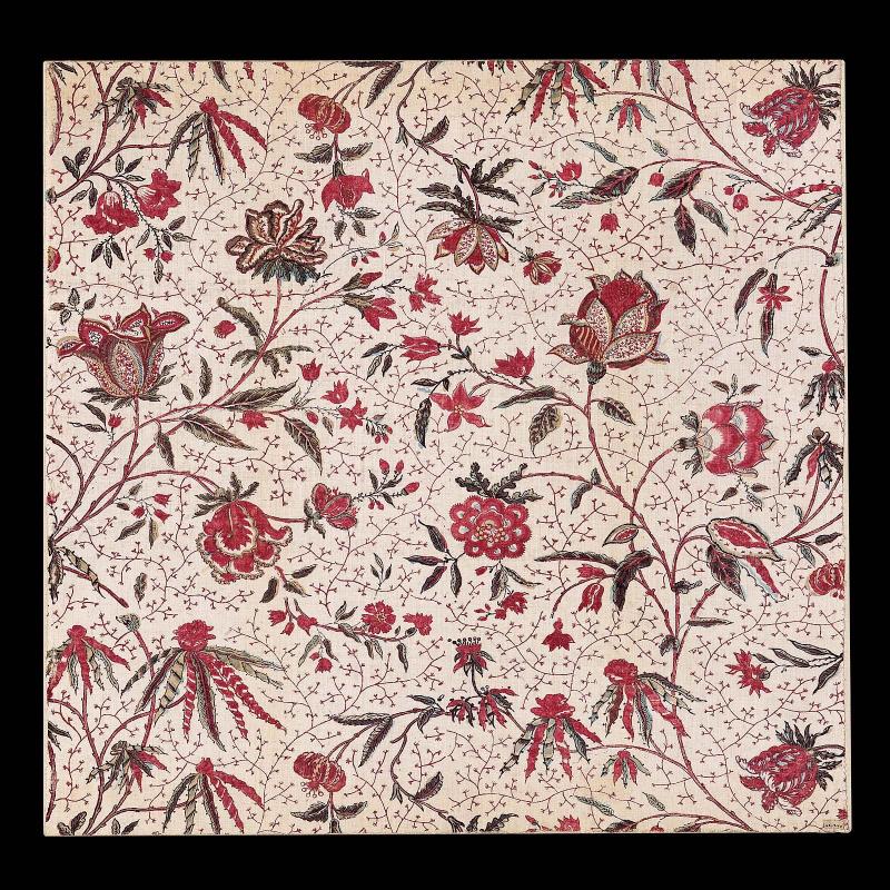 Printed linen textile