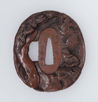 Tsuba in the form of a pile of fungi