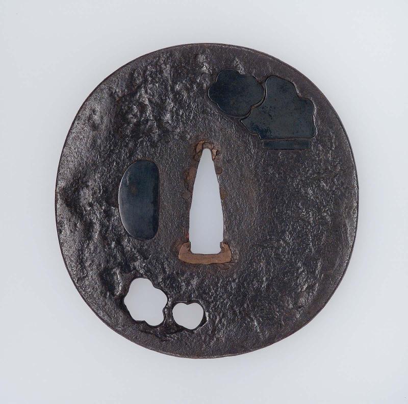 Tsuba with abstract piercings