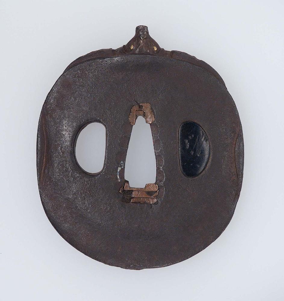 Tsuba in the form of a turtle