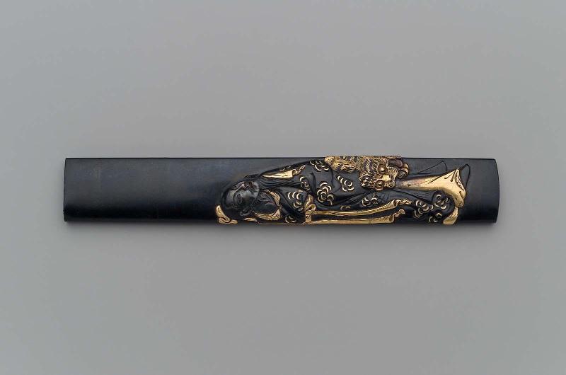 Kozuka with design of sennin and tiger