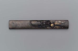 Kozuka with design of Fukurokuju holding a jewel