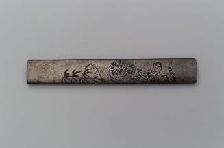 Kozuka with design of tiger and bamboo