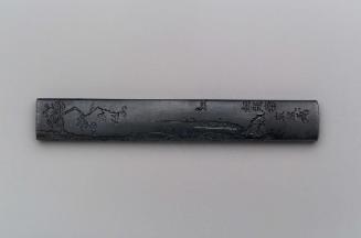 Kozuka with design of Rinnasei, crane and deer