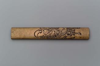 Kozuka with design of Jurojin and a deer