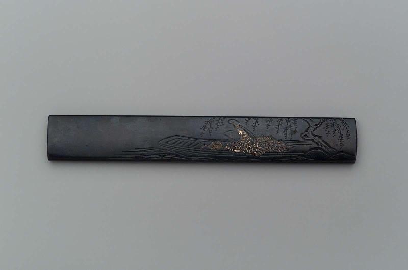 Kozuka with design of a courtesan in a boat (Asazuma-bune)