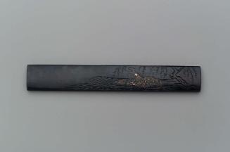 Kozuka with design of a courtesan in a boat (Asazuma-bune)