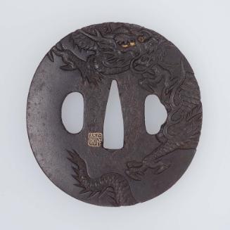 Tsuba with design of a dragon