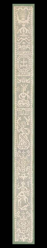 Point lace, punto tirato or tela tirata drawn-work