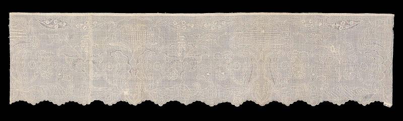 Point lace. Drawn-work