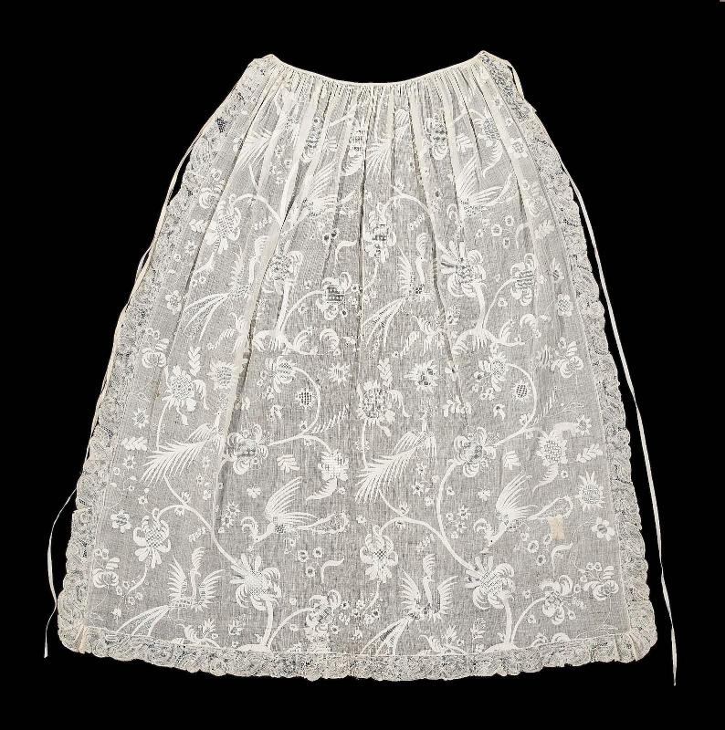 Apron marked "Ann Knapp April 1713"