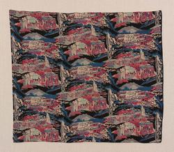 Printed cotton:  Hot Springs, Yellowstone, from the National Parks series