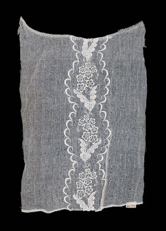 Piece of embroidered mull