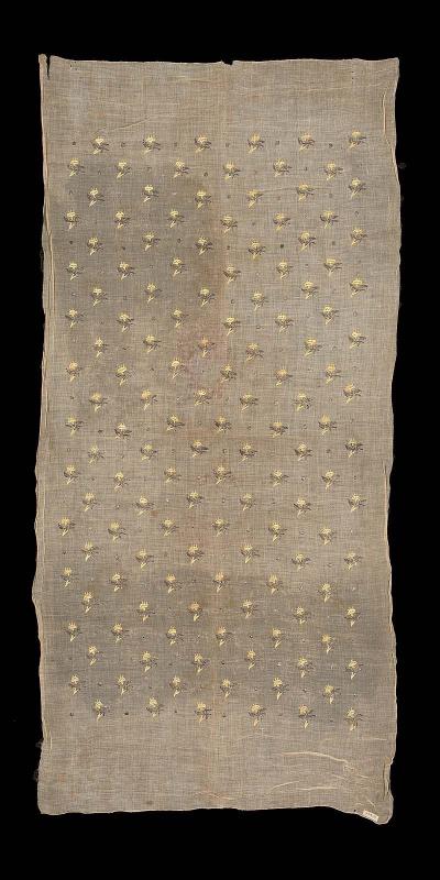 Sheer pale brown muslin