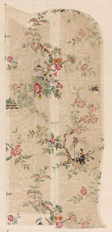 Piece of painted silk