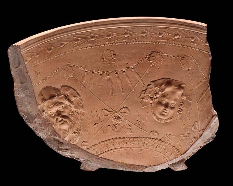 Fragment of mold of bowl