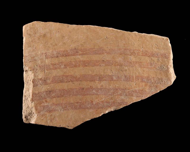 Fragment of vessel with five painted bands