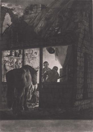 A Farrier's Shop in the Ruins of an Abbey