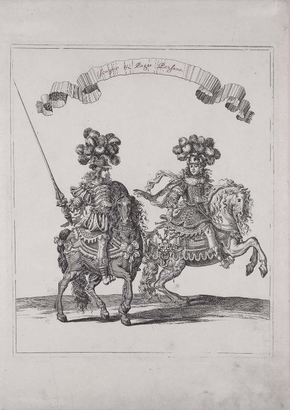 Persian Squire and Page (Courses de Testes et de Bagues)