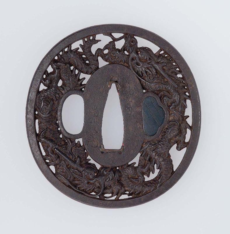 Tsuba with design of a dragon