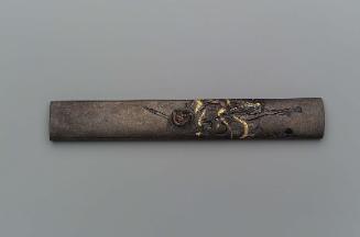 Kozuka with design of mounted Chinese warrior