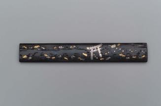 Kozuka with design of a torii and trees